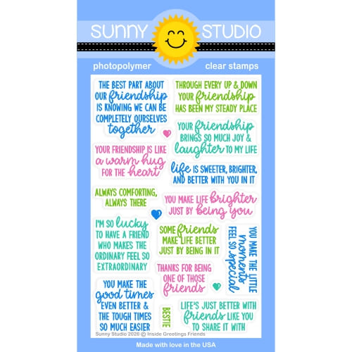 Inside Greetings Friends Stamps